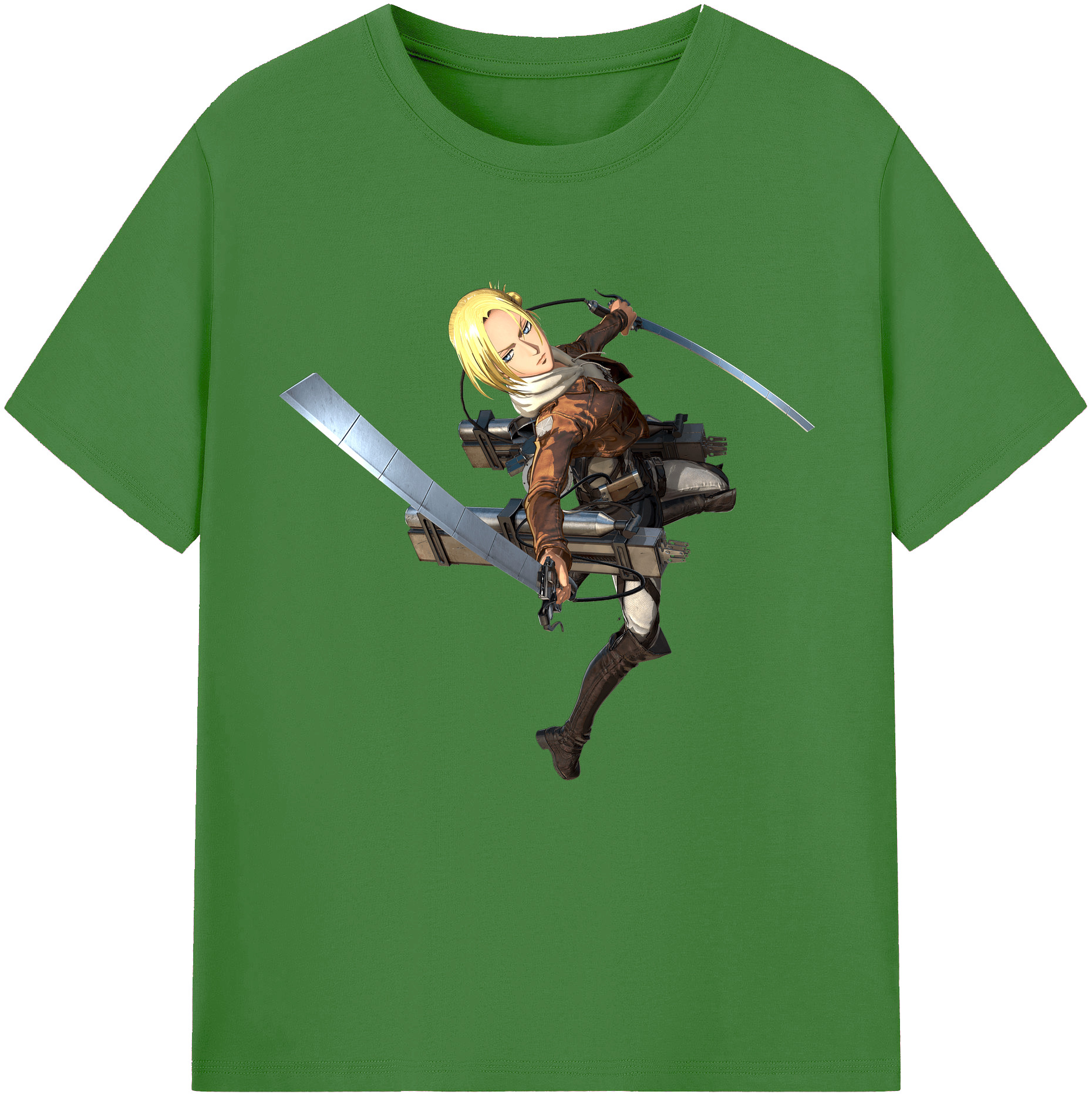 （画像用） 進撃の巨人 アニ・レオンハート Attack on Titan Annie Leonhart レディースカジュアルプリントTシャツ（綿100％）